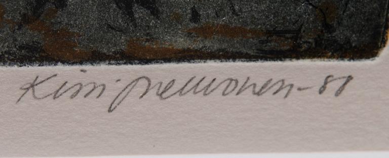 KIRSI NEUVONEN, 2 st etsningar, signerade, daterade -88 och numrerade 6/90 ja 16/90.