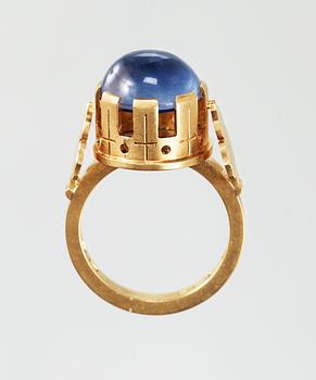 A Wiwen Nilsson 18k gold ring, Lund 1969.
