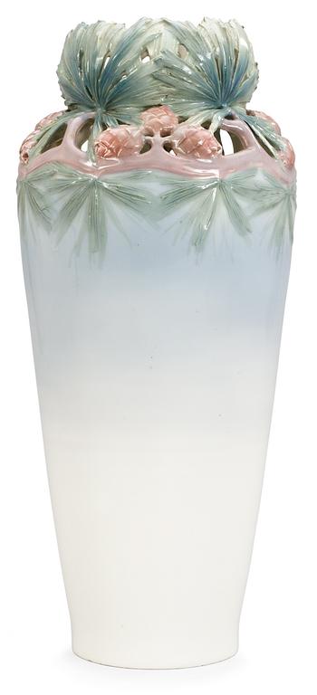 A Karl Lindström Art Nouveau porcelain vase, Rörstrand.