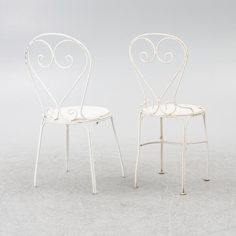4 + 2 garden chairs, partly "Classic chair no 1" Byarums Bruk.