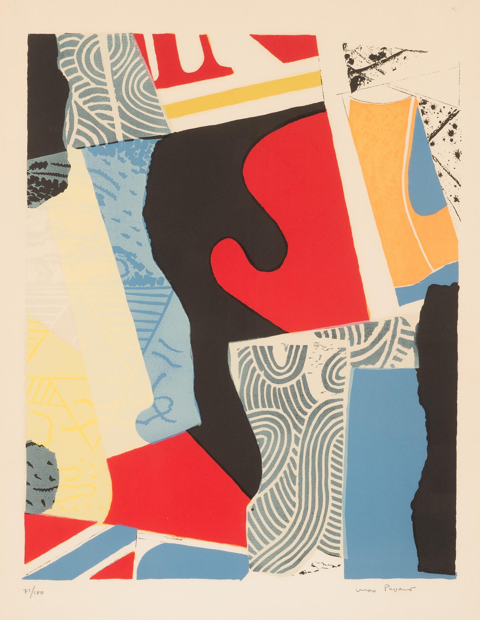 Max Papart, Utan titel. litografi, signerad och numrerad 71/100.