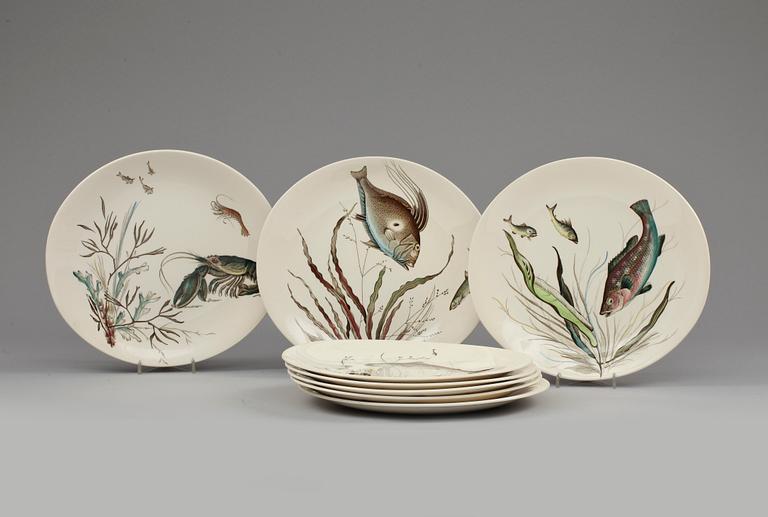 TALLRIKAR, 8 st, flintgods, Johnson Bros, England, 1900-tal.