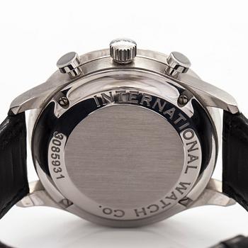 IWC, Portuguese, chronograph, wristwatch, 41 mm, steel, automatic, sapphire crystal.