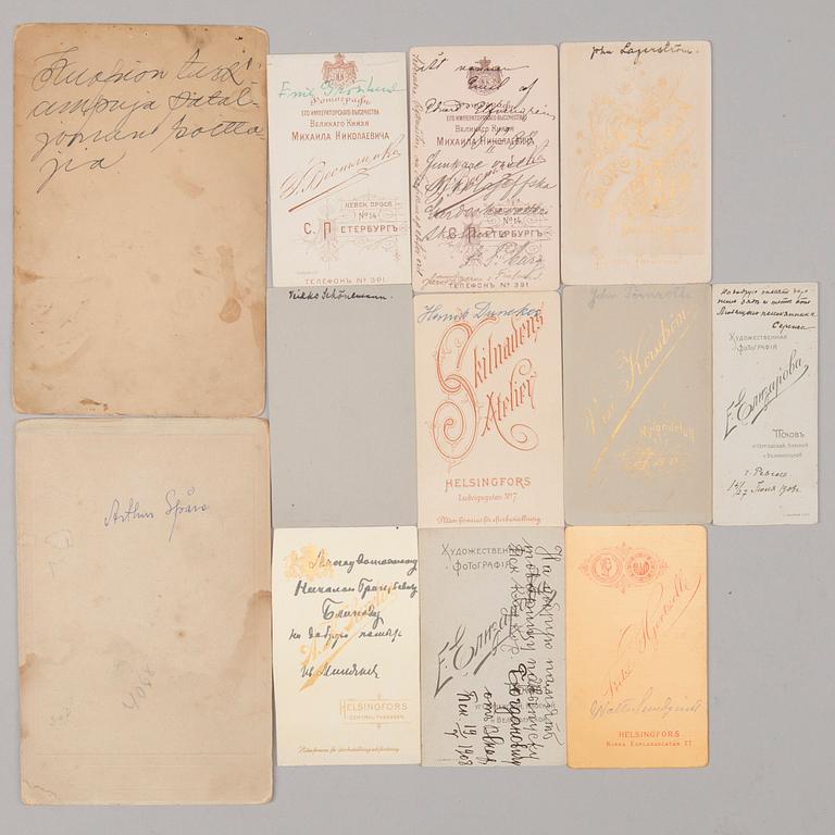 FOTOALBUM, ca 56 bilder, Storfurstendömet Finland resp. Ryssland sekelskiftet 1900.