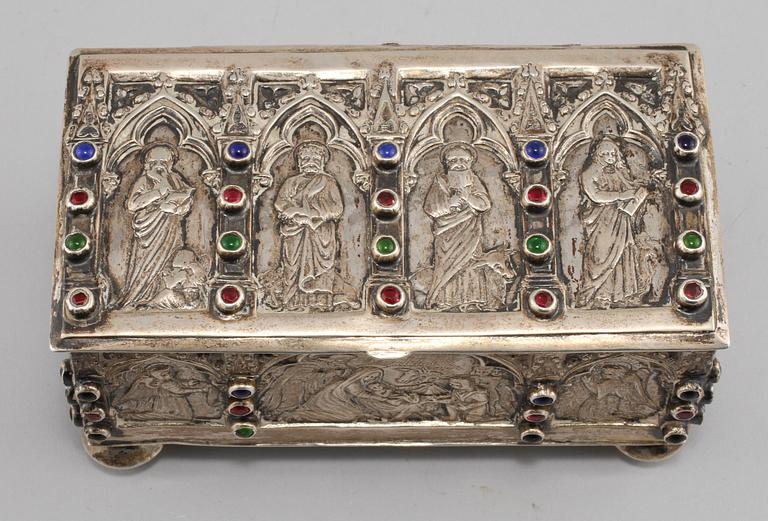 SKRIN, silver, troligen Tyskland, 1800-tal. Vikt 350 g.