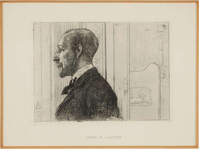 CARL LARSSON, etsning. 1906.