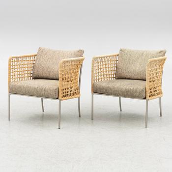 Piero Lissoni, a pair of 'Café Armchair', Living Divani.