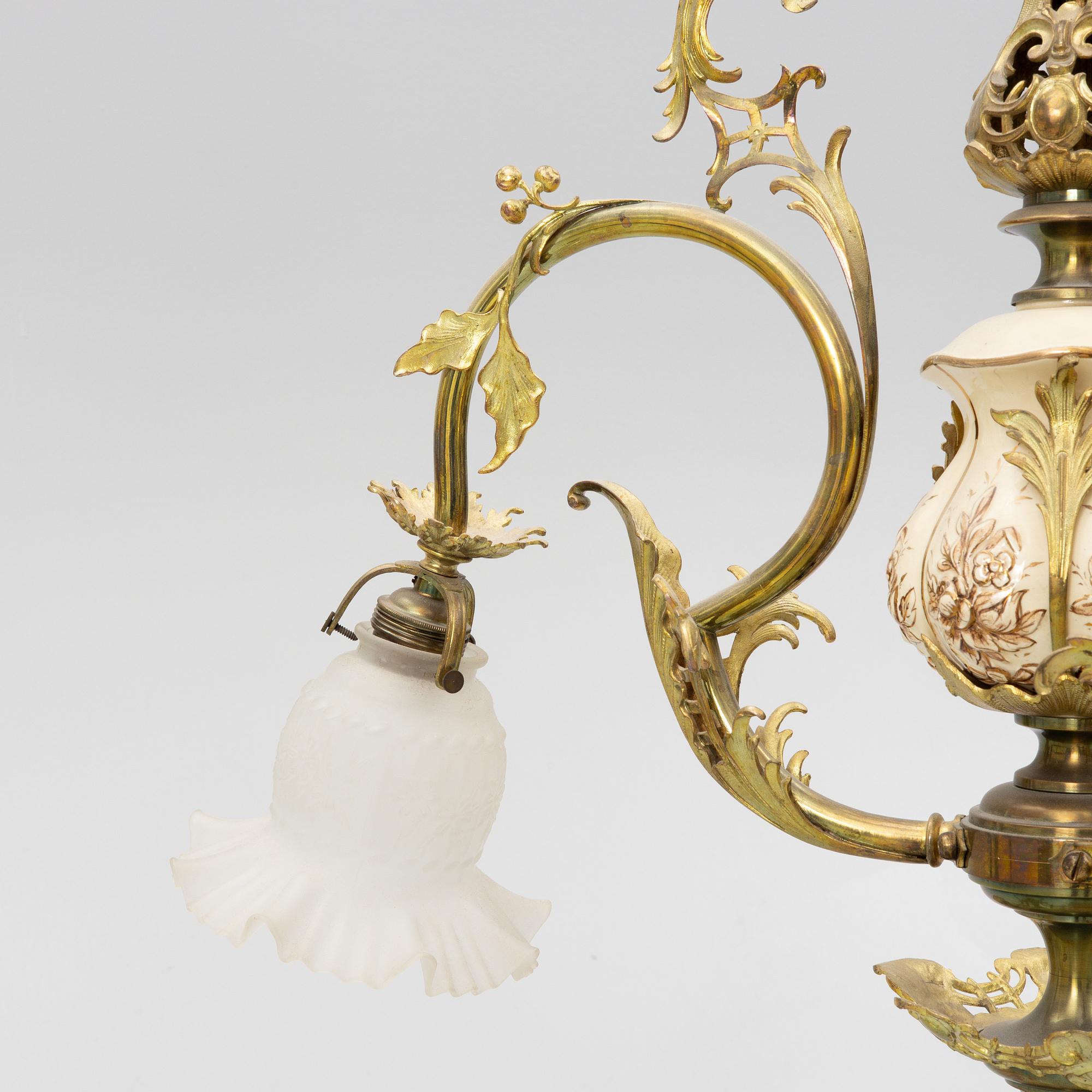 A ceiling lamp, early 20th century.