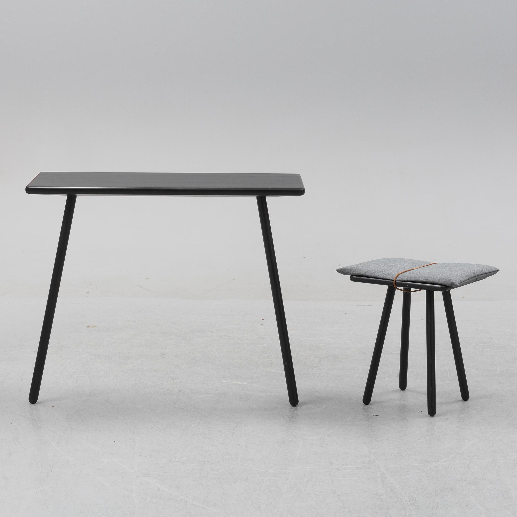 Chris Liljenberg Halstrøm, a 'Georg console table' and stool 'Georg stool' Skagerak.