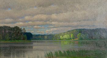 Alfred Scherres, Cloudy Landscape.