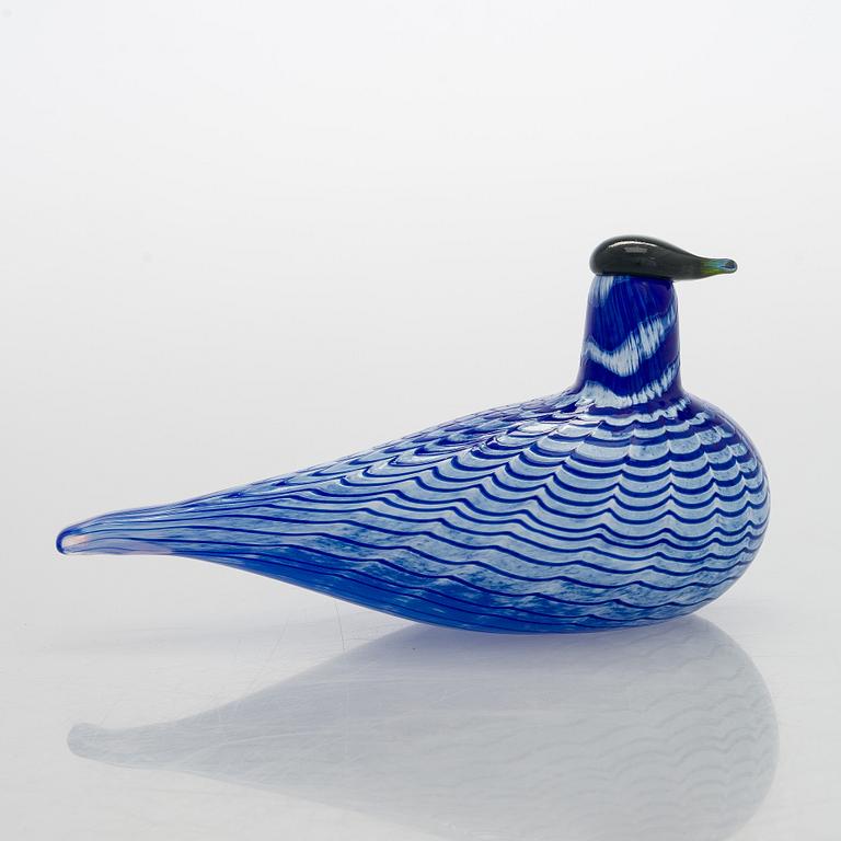 Oiva Toikka, a glass "Blue Bird", signed O. Toikka, Nuutajärvi.