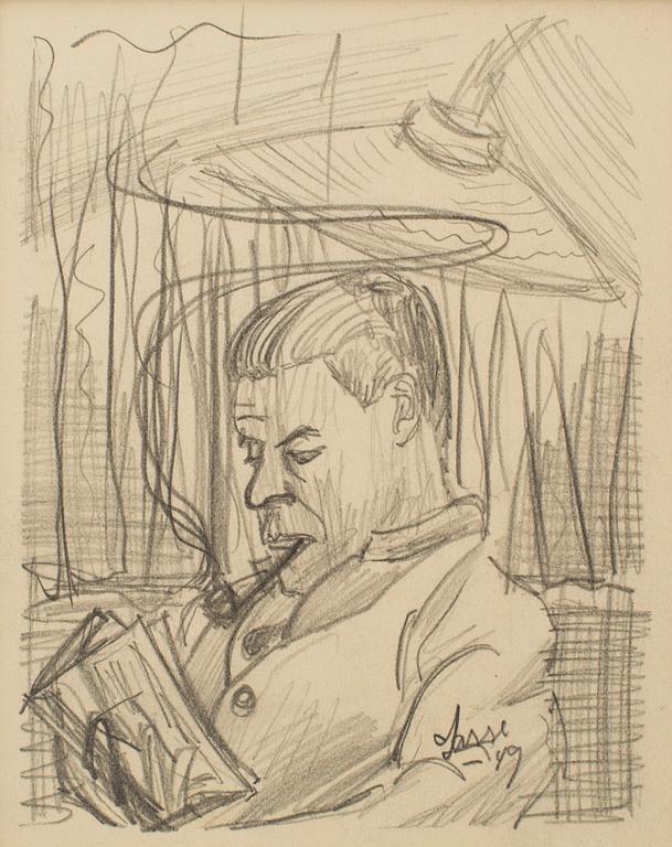 LARS ENGLUND, Pencil, 2, signed and dated -49.
