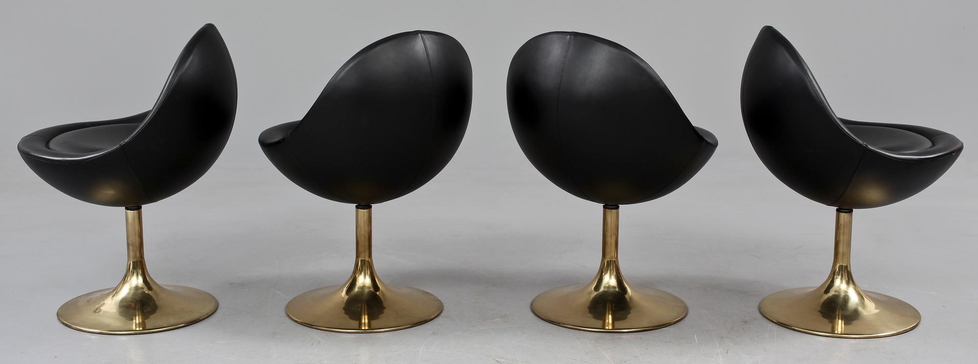 STOLAR, 4 st, "Venus", Johansson Design, 1900-talets andra hälft.