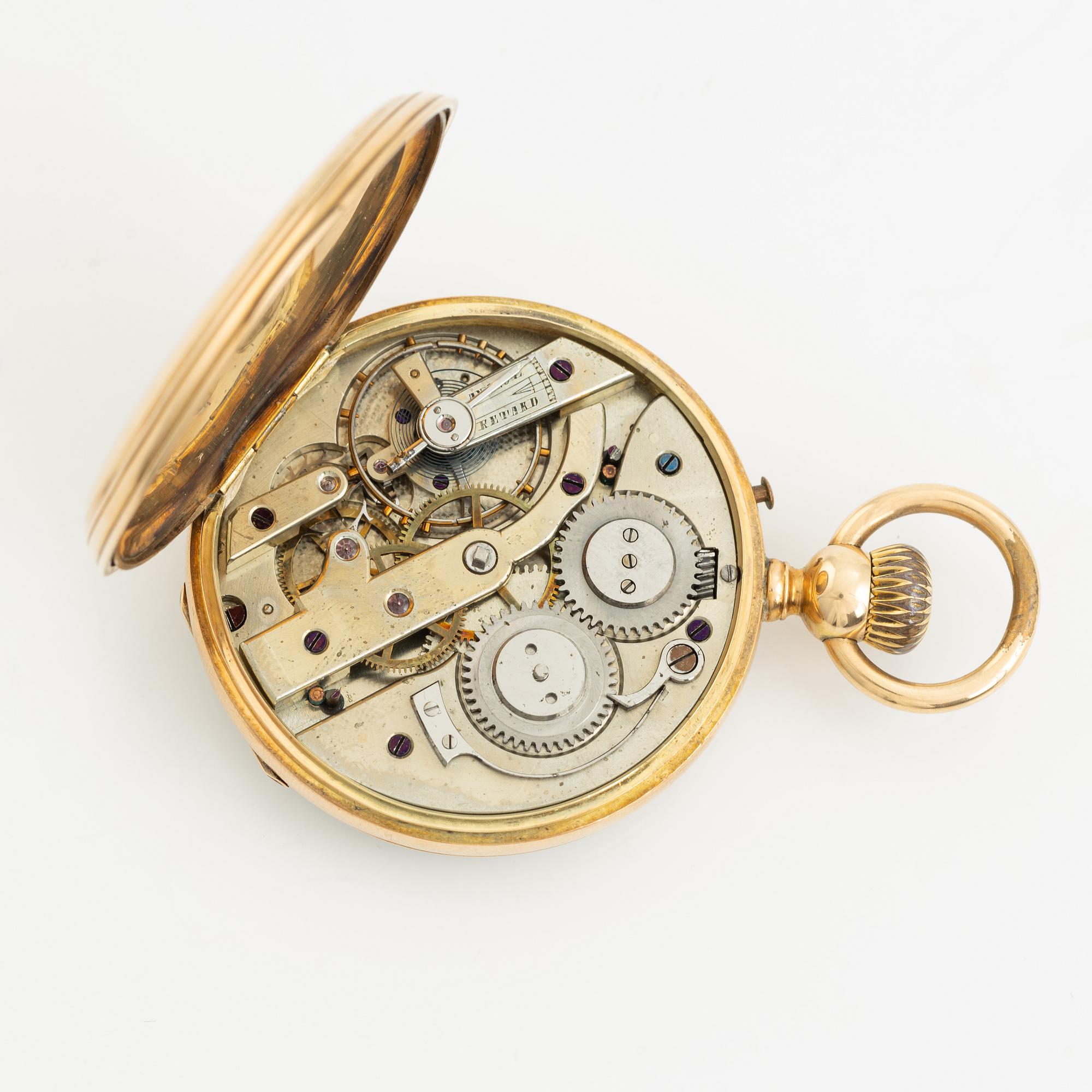 Fickur, 14K guld, 47 mm.