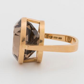 REY URBAN ring 18K with smoky quartz 1968.