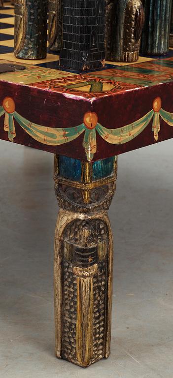 SCHACKBORD, trä, sent 1900-tal.