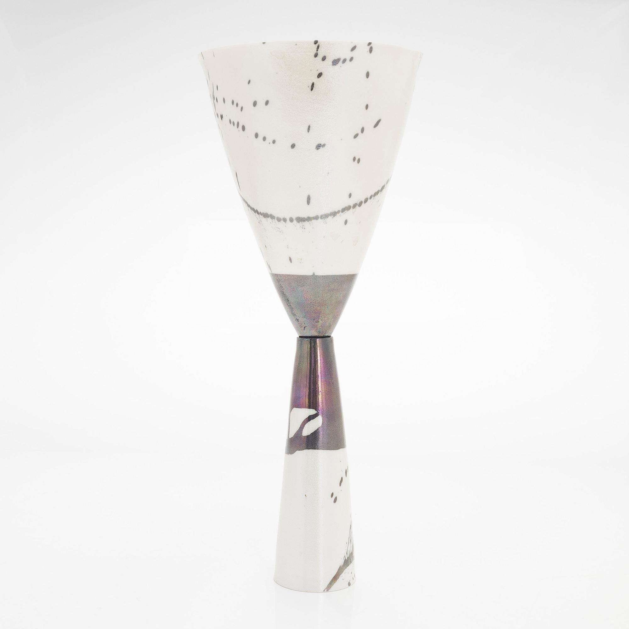 Inkeri Leivo, a ceramic vase, signed IL Arabia.