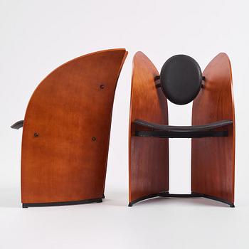 Svein Gusrud, a pair of "Sevilla" armchairs, Møremøbler, Norway 1990s.
