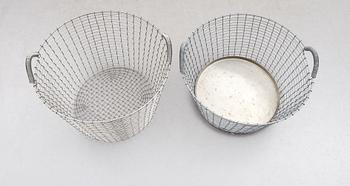 KORGAR, 2 st, stål, Korbo, 1900-/2000-tal.
