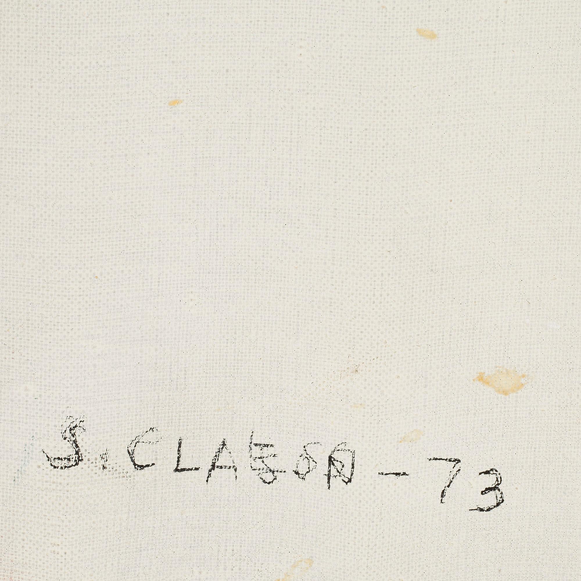 STIG CLAESSON, olja på duk, signerad och daterad -73.