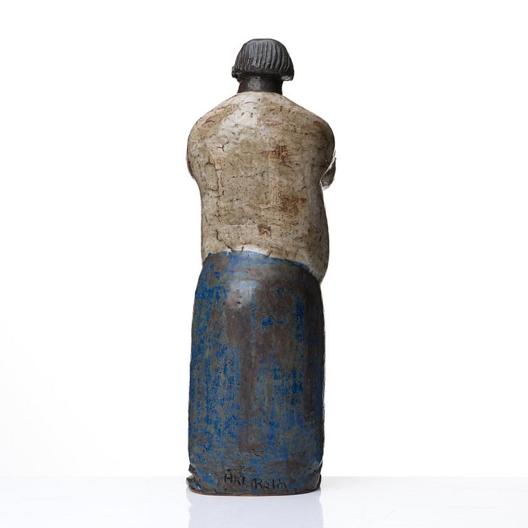 Åke Holm, a stoneware sculpture, 'Pontius Pilate', Höganäs, Sweden 1940-50s.