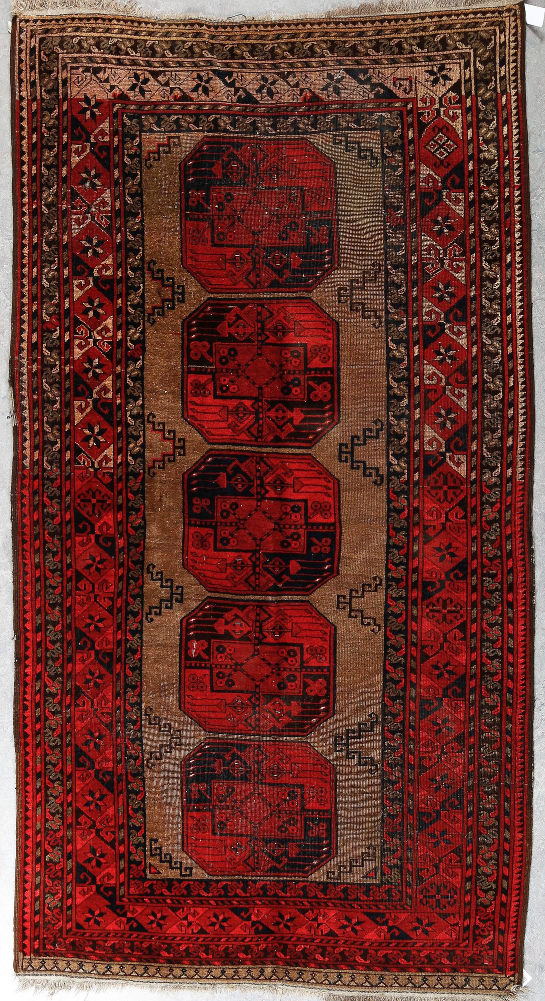 MATTA, Antik/semiantik Afghanistan/Ersari, kelly ca 240x130 cm.