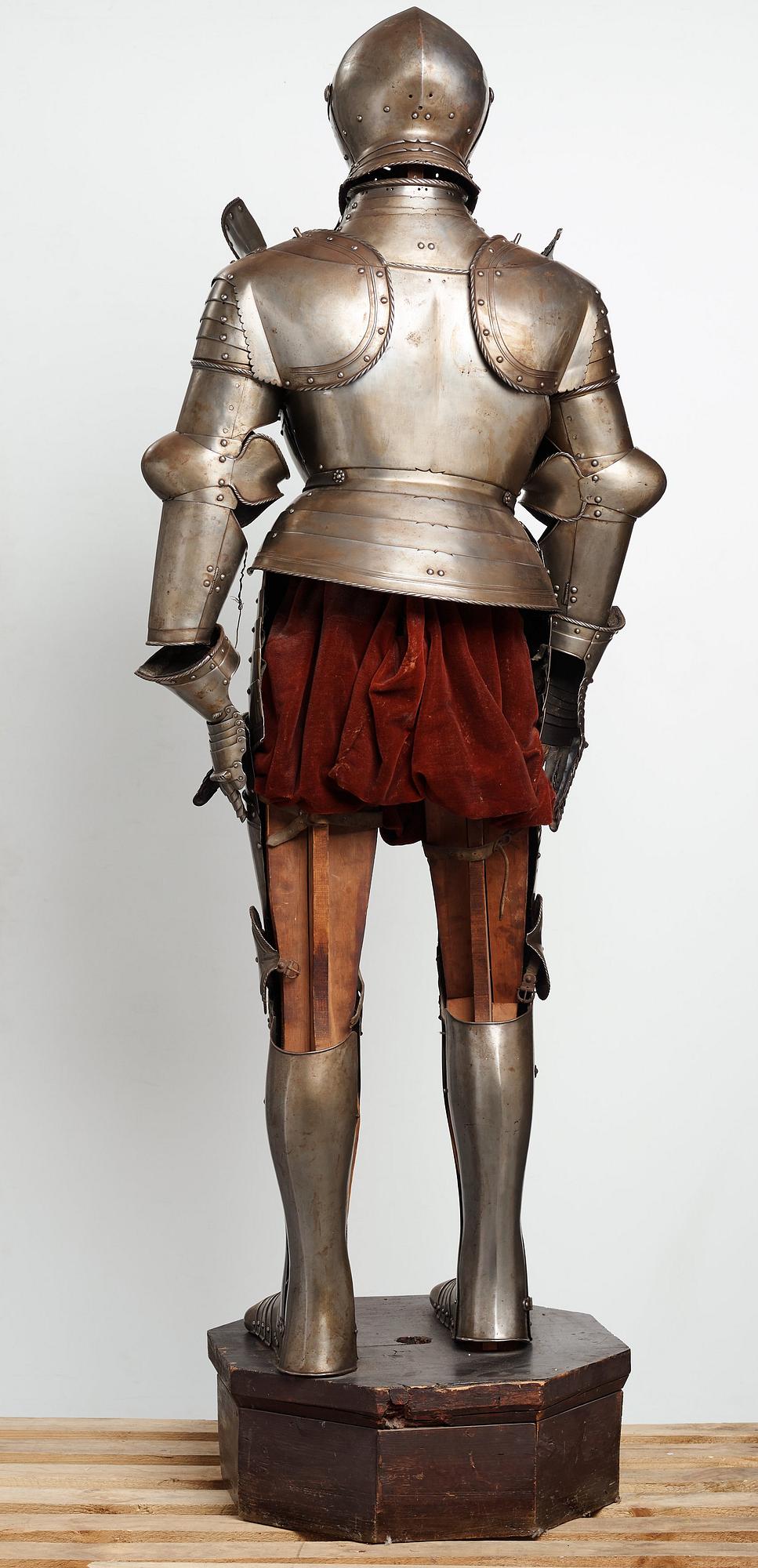A German metal armour, composite, mid 1500's and later.