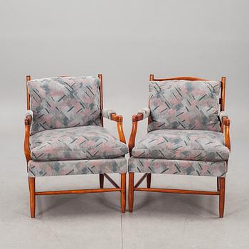 FÅTÖLJER, ett par, "Blekinge" s.k Gripsholmsmodell, Brita Drewsen och Björn Winblad, formgiven ca. 1960.