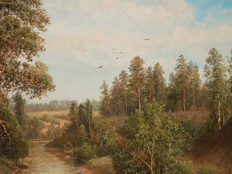 SIMEON FEDOROVICH FEDOROV, SUMMER DAY AT THE BROOK.