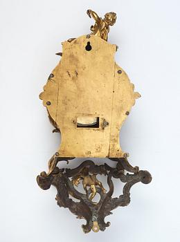 A Rococo mid 18th century cartel clock.