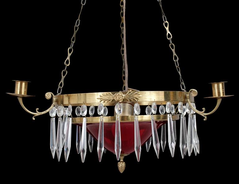 TAKAMPEL, sengustaviansk stil, 1900-talets mitt. Höjd 56 cm.