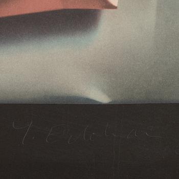 Yrjö Edelmann, färglitografi, signerad och numrerad 278/360.