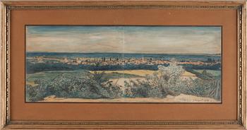 NILS KREUGER, blyerts/akvarell, signerad och daterad 1909.