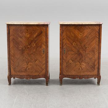 CUPBOARDS, a pair, Louis XV-style, France, 20th century.