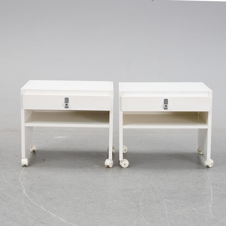 A pair of 'Avanti' bedside tables, Dux, 1980's.