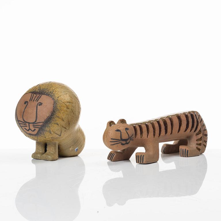 Lisa Larson, figurines, 2 pcs, Gustavsberg.