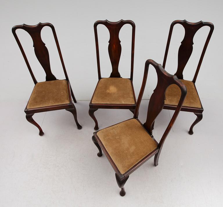 STOLAR, 4 st, England, 1900-talets första hälft.