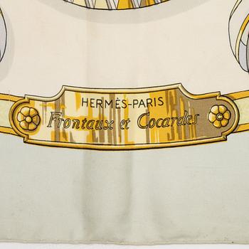 Hermès, scarf, "Frontaux et Cocardes".
