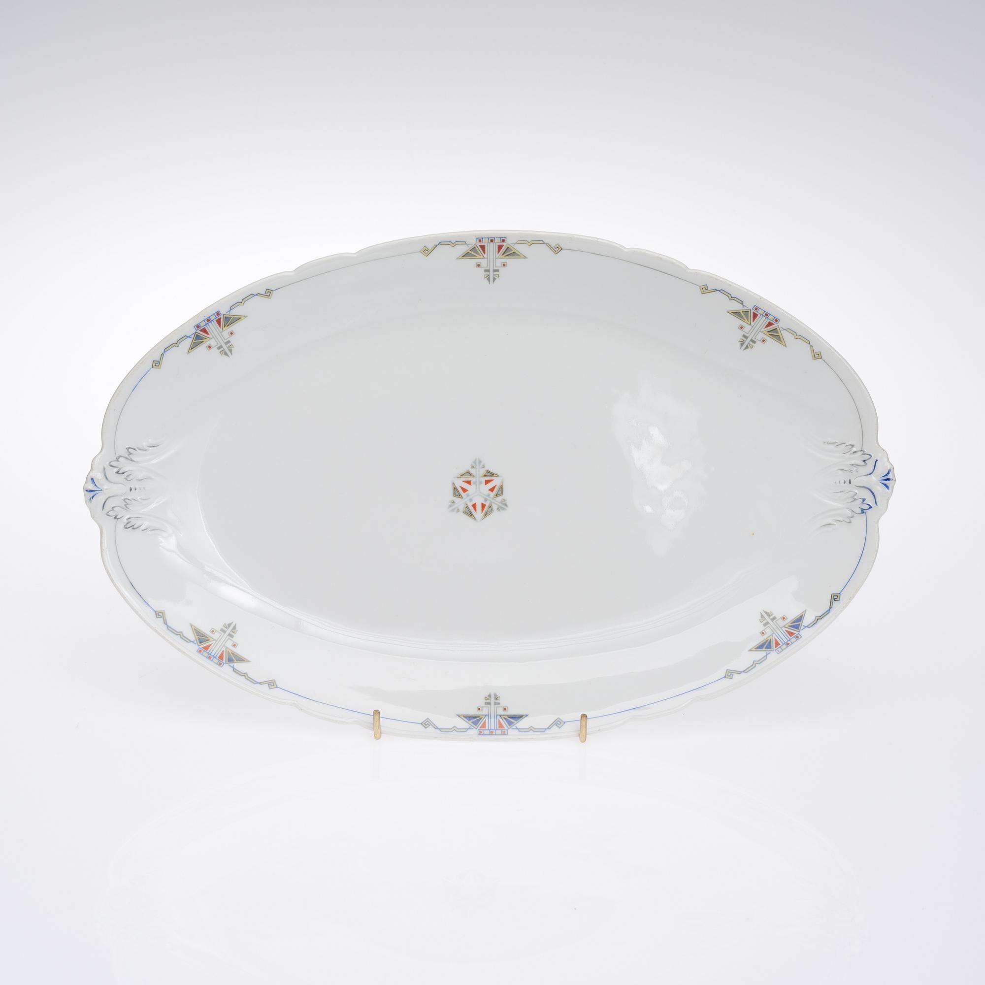 MATSERVIS, ca 64 delar, porslin, Weimar, Tyskland tidigt 1900-tal.