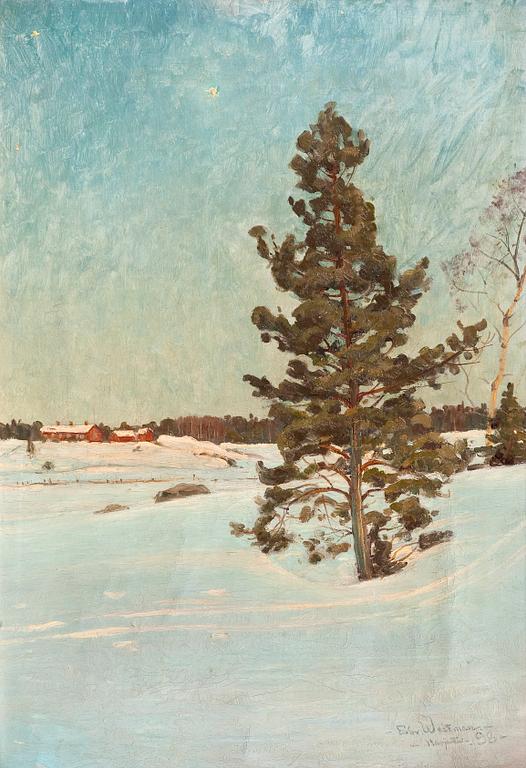 Edvard Westman, A SUNNY WINTER LANDSCAPE.