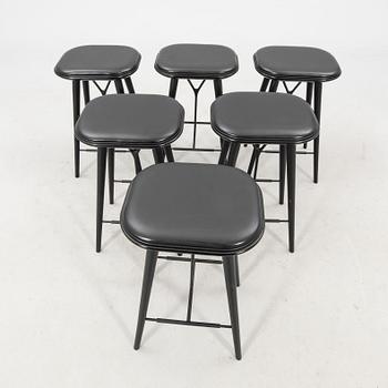 Space bar stools, 6 pcs "Spine" Fredericia 2019 Denmark.