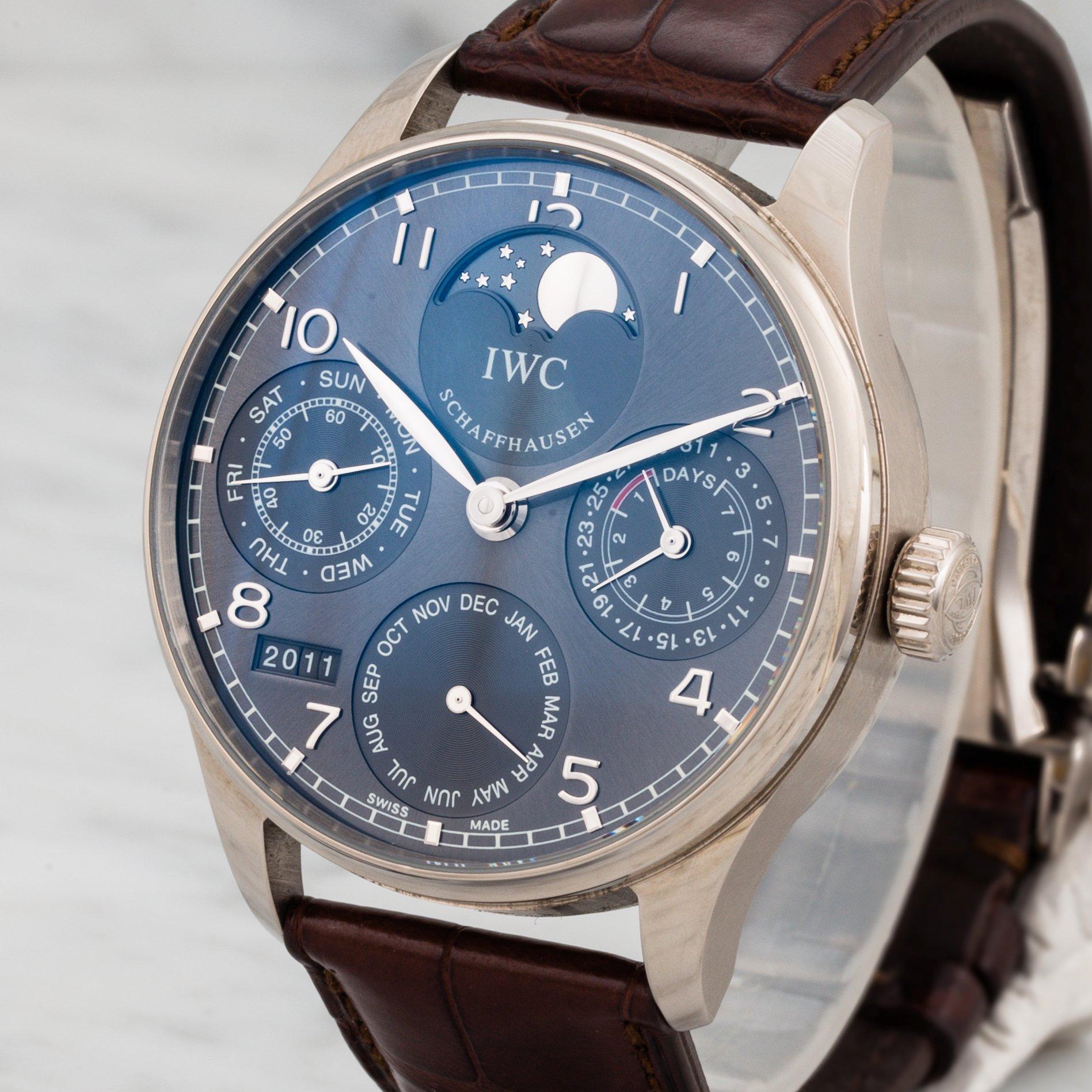 IWC, Schaffhausen, Portugieser, Perpetual Calendar, wristwatch, 42 mm,