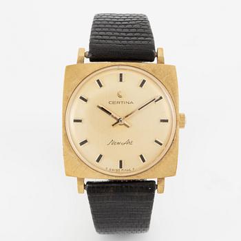 Certina, New Art, wristwatch, 29 x 29 x (36) mm.