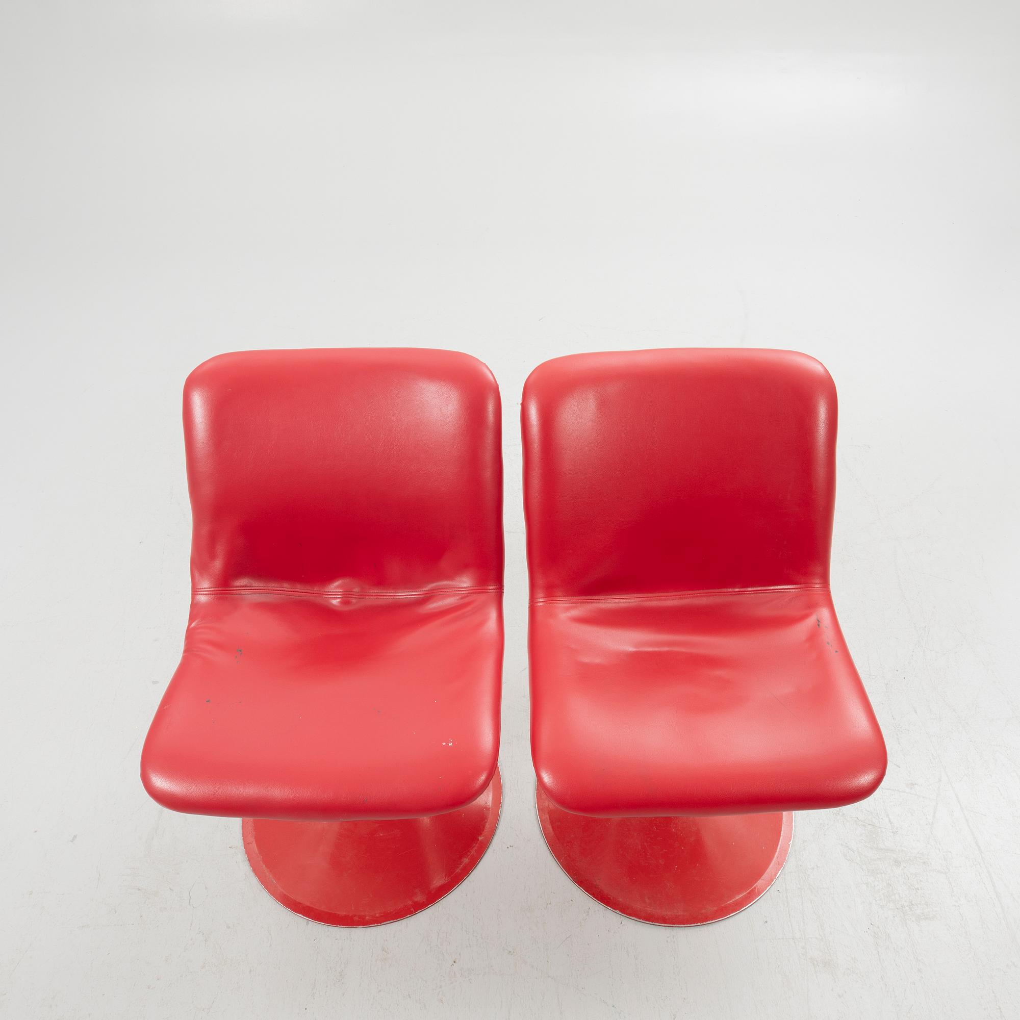 Yrjö Kukkapuro, bord och stolar, 4 st, "Saturnus", Haimi, Finland, 1970-tal.