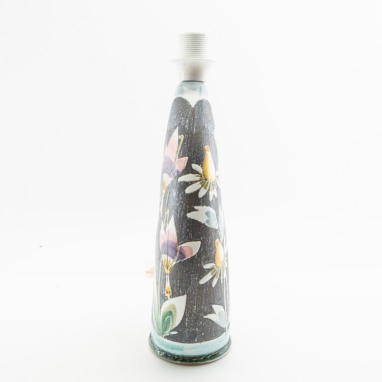Table lamp Tilgmans mid-20th century glazed stoneware.