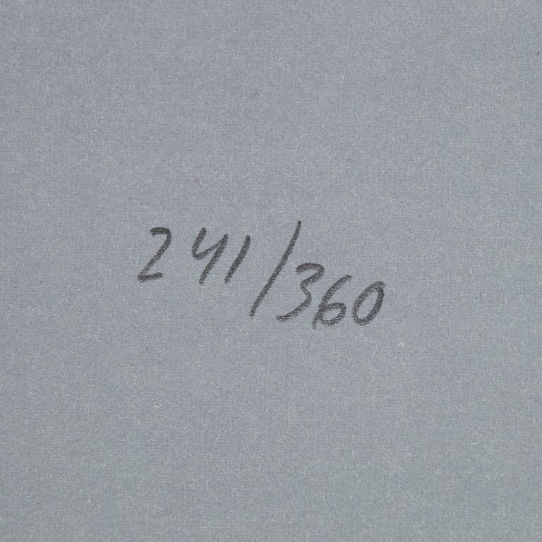 Yrjö Edelmann, färglitografi, 1997, signerad 241/360.