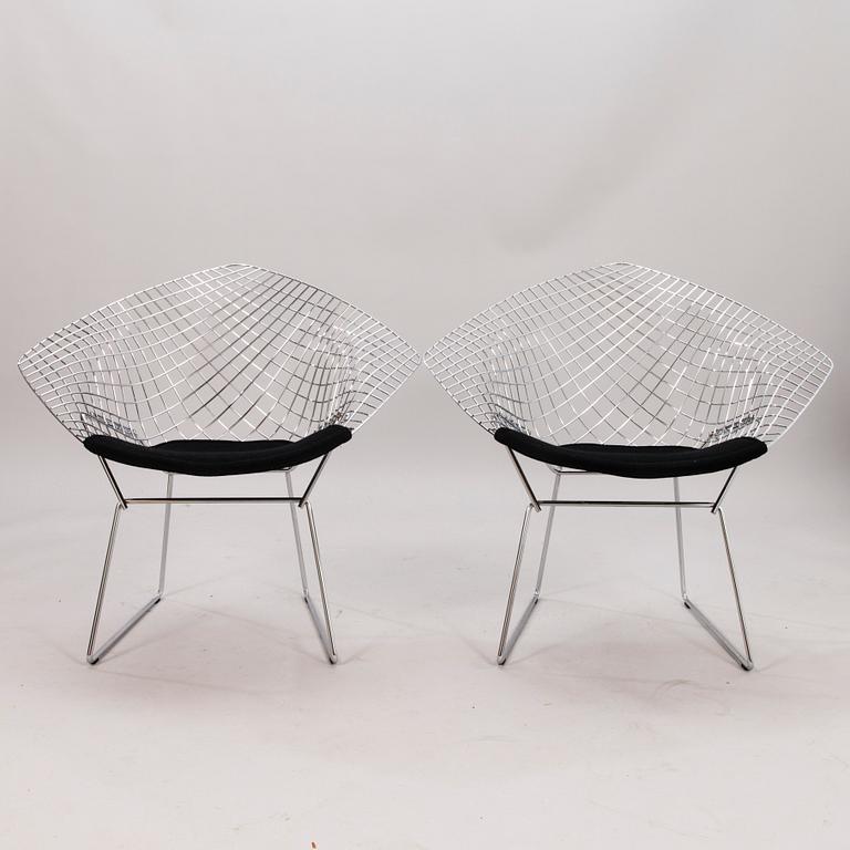 HARRY BERTOIA, nojatuolipari, "Diamond Chair", Knoll, malli muotoiltu vuonna 1952.