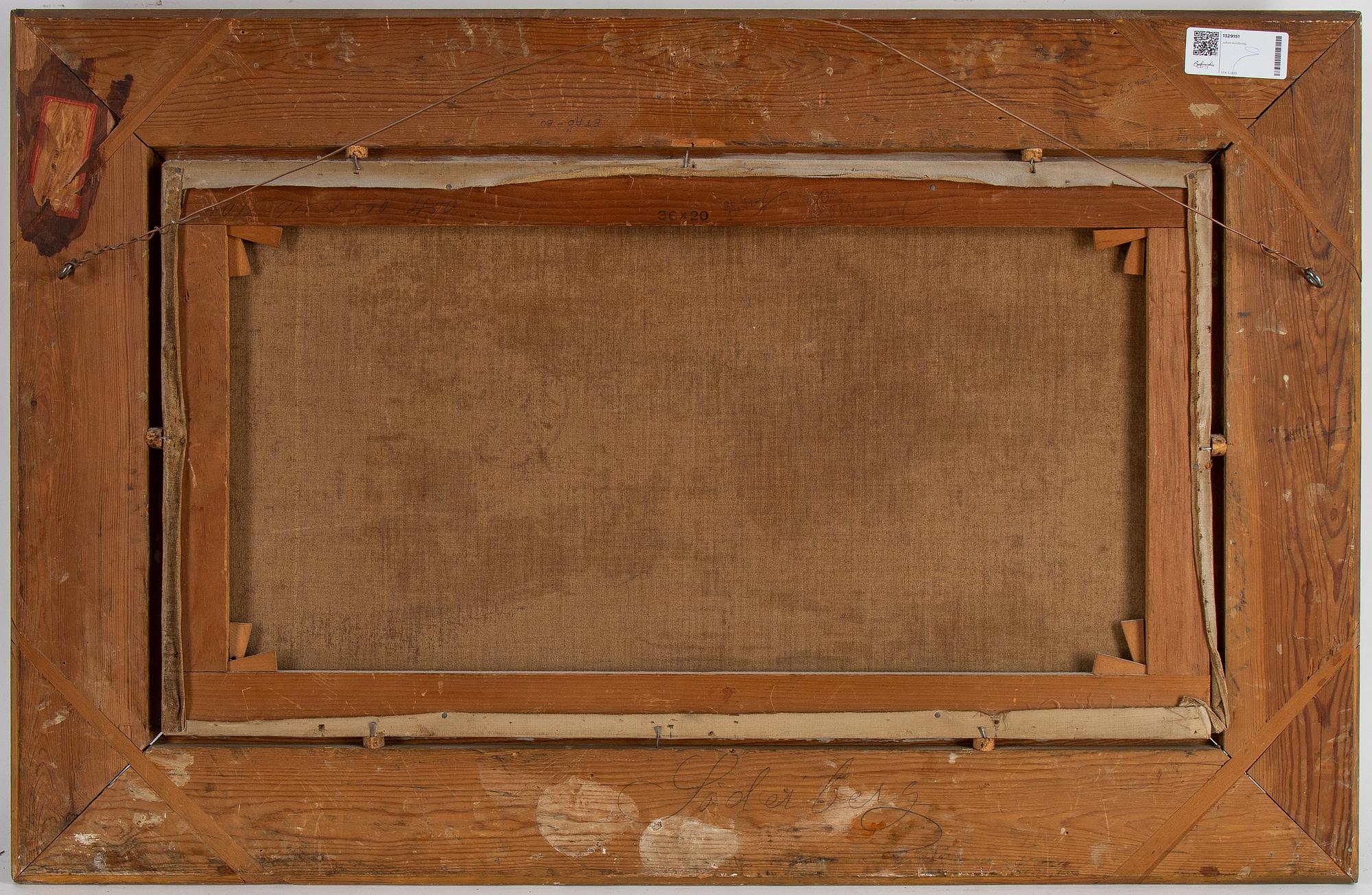 Johan Kindborg, olja på duk, signerad och daterad Charlottenberg -92.