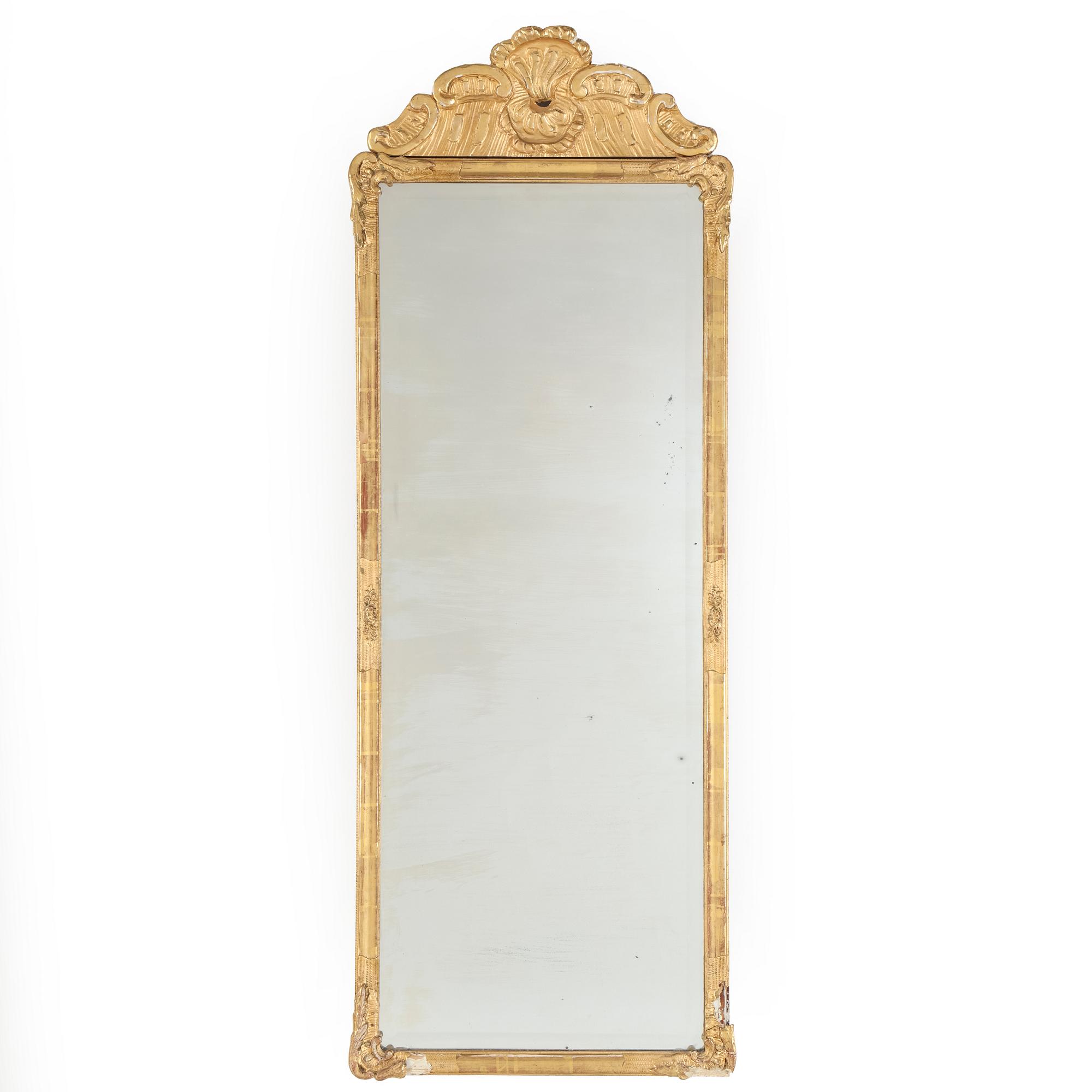 SPEGEL, rokokostil 1900-tal, signerad John Lundmark.