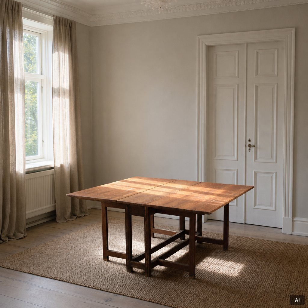 Drop-leaf table, 19th century.
